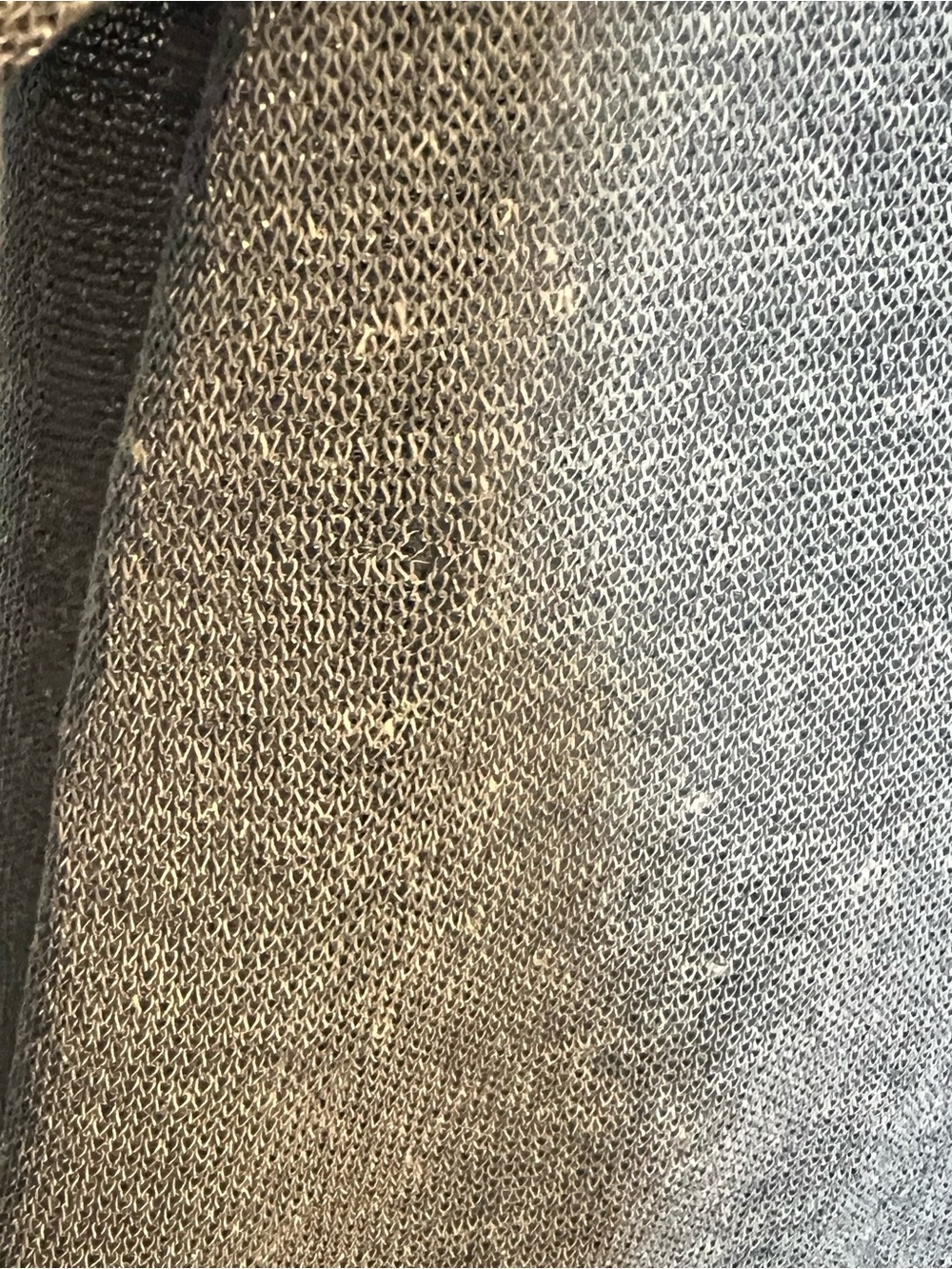 Eileen Fisher Open Front Summer Cardigan in Light Blue 58% Organic Line. - Picture 8 of 9